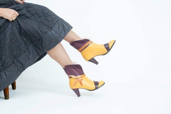 מגפונים לנשים דגם Orange coated - נעליים אונליין, נעלי נשים מיקה דרימר